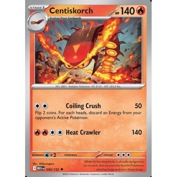 Centiskorch - MEG-030 - Reverse Holofoil (Uncommon)