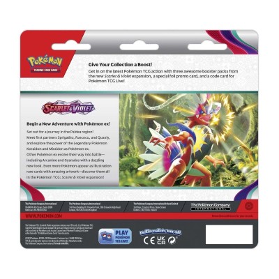 Scarlet & Violet 3 Pack Blister (Dondozo) | Icehawk Collectibles