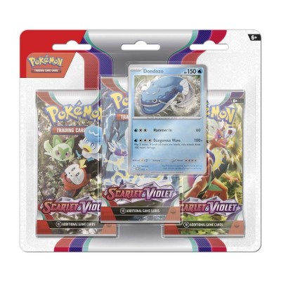 Scarlet & Violet 3 Pack Blister (Dondozo) | Icehawk Collectibles
