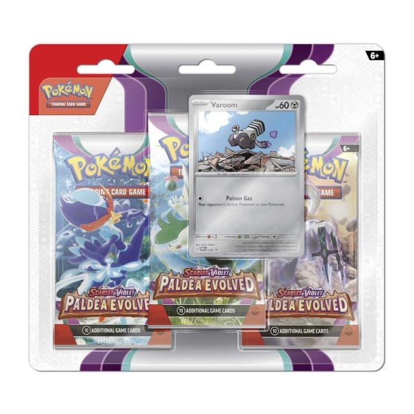Paldea Evolved 3 Pack Blister (Varoom)