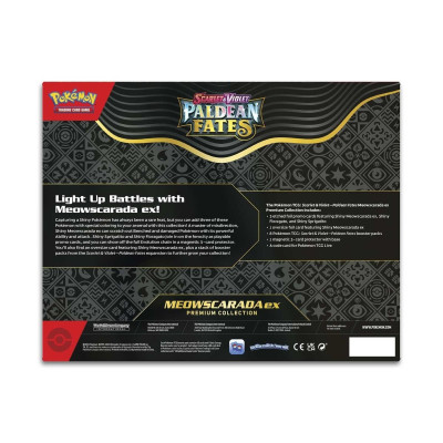Paldean Fates Meowscarada ex Premium Collection | Icehawk Collectibles